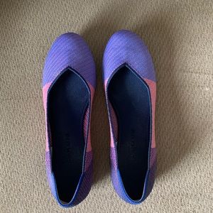 Rothy’s purple and pink flats